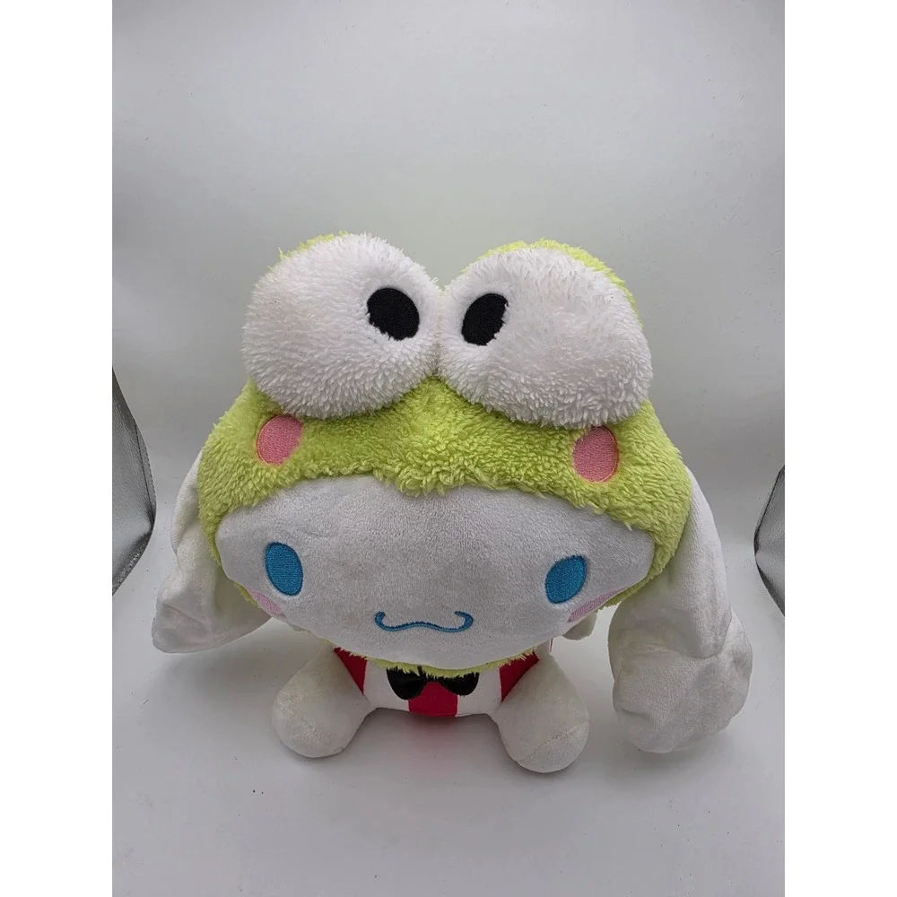 Sanrio Cinnamoroll Keroppi Crossover Plush Round1 Exclusive Green Frog Hood 10